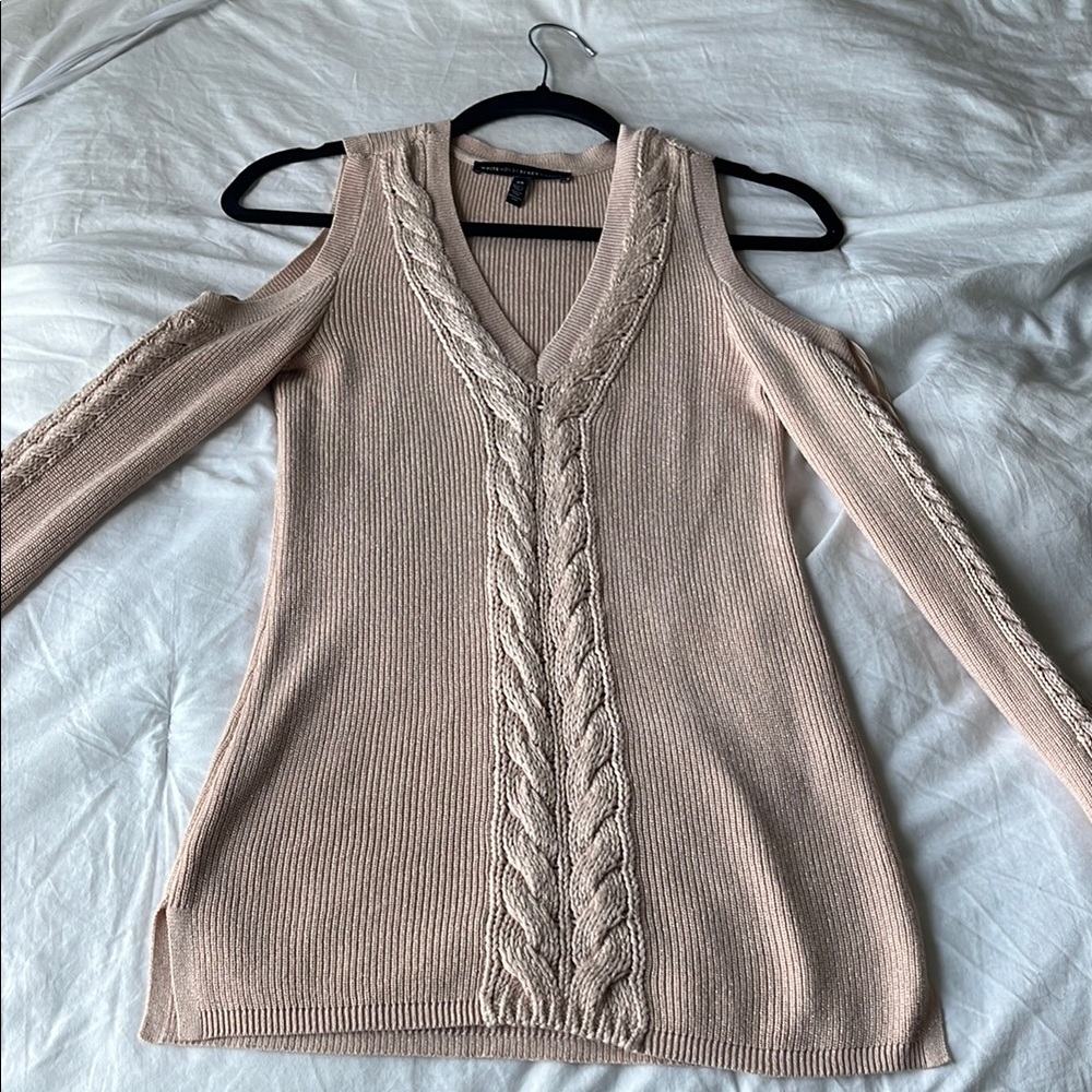 Women's light pink Cable Knit Sweater